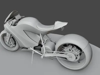 Concept sport bike Free 3D model