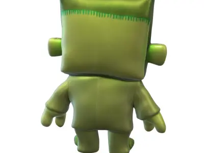 Halloween Chibi Monster Pack 3D model