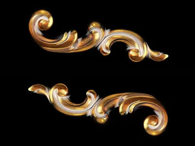 Classic carved 107 3D model