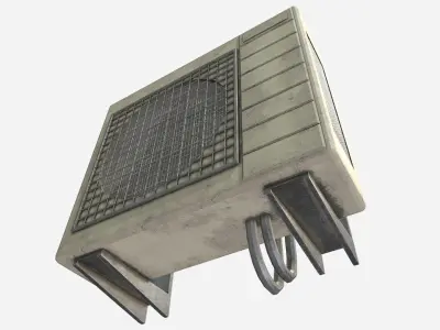 Aircon - Air Conditioner Low-poly 3D model