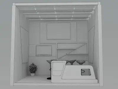  Booth Exhibition Stand a492a  3D model