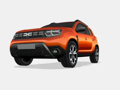 Dacia Duster 2022 Low-poly 3D model