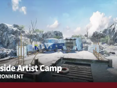 Seaside Artist Camp 3D model