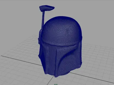 Boba Fett Bust Low-poly 3D model
