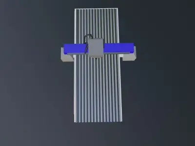  The milling machine Low-poly 3D model