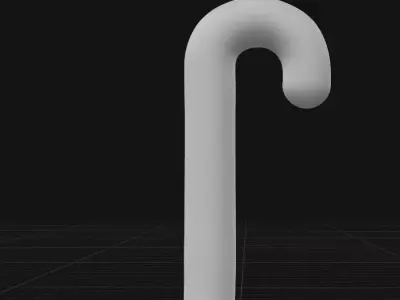 candy cane ornament 3D print model