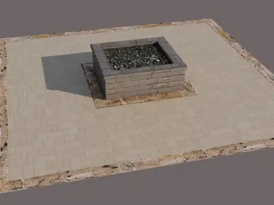 Stone Bonfires 3D model