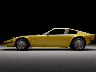 80s - 70s generic sports car  3D model