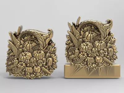 happy thanks giving decor  3D print model
