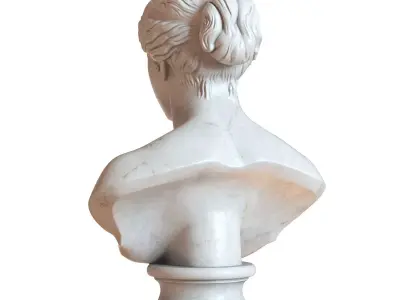 Antique female bust 3D model