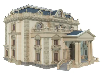 architecture luxury villa 3D model