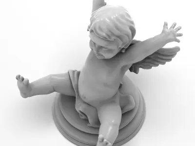 Angel Statuette 3D print model