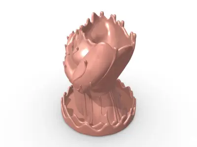 Melted Female Deity Vase  3D model