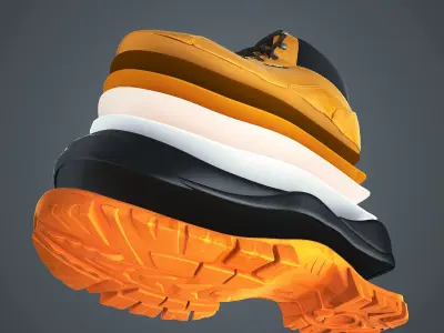 High Quality of a Shoe 3D model