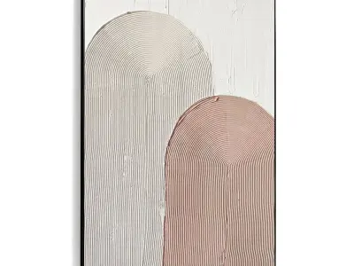 Plaster Two Photo Frame 479 Low-poly 3D model