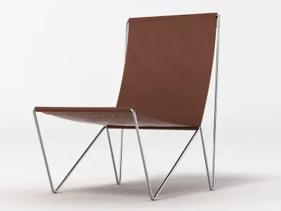 Leather Lounge Chair 3D model