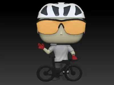 Funko ciclista Biker 3D print model