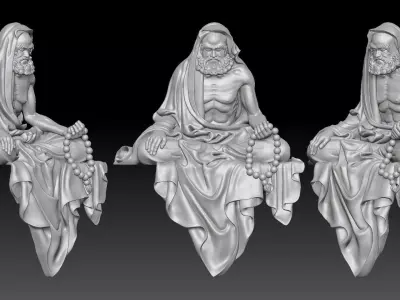 Bodhidharma  3D print model