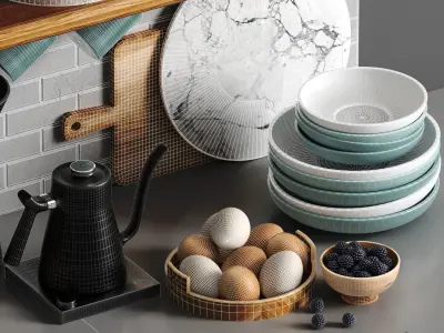 kitchen accessories 009 3D model