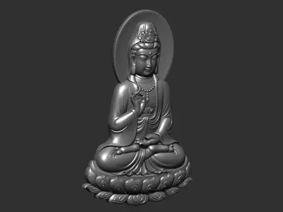 Kwanyin Bodhisattva 4 3D print model
