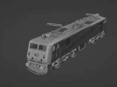 WAP-7 Indian Railways Low-poly 3D model