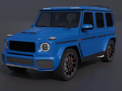 Generic Cool SUV 5 Low-poly 3D model
