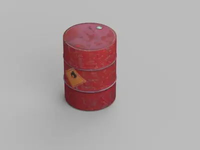 Barrel Free low-poly 3D model