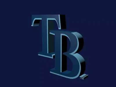 Tampa Bay Rays Logo 3D model