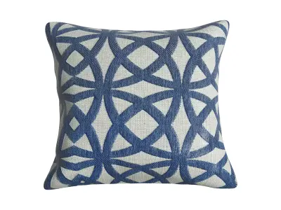 Pillow with geometric design 3D model