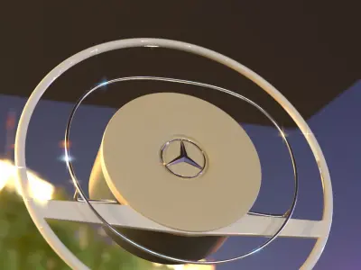 Mercedes steering wheel 3D model