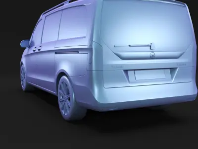 German luxury passenger van 3D model