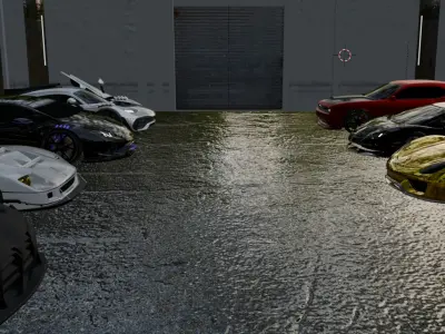 garage sport cars special 3d model 3D model