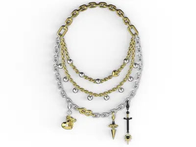 Necklace exclusive 3D print model