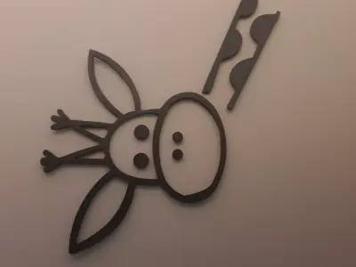 Giraffe Wall Decor Free 3D print model