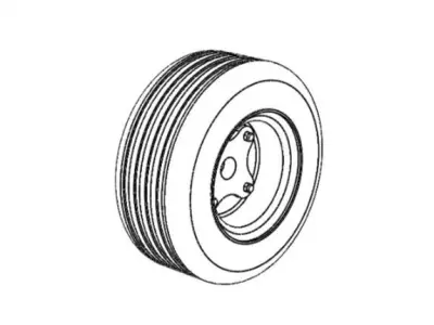 wheel for containers 3D print model