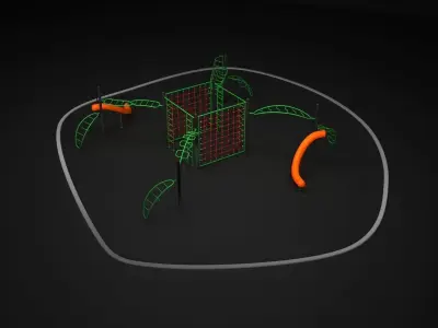 Teenagers Outdoors Toys 3D model