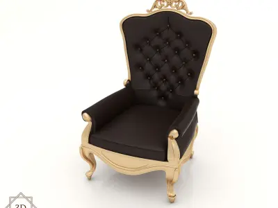 Interior Sofa Armchair 19 - For CNC and Interior 3D model