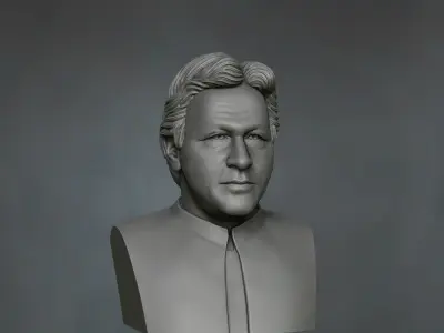 chairman PTI Imran Khan 3D model Free 3D print model