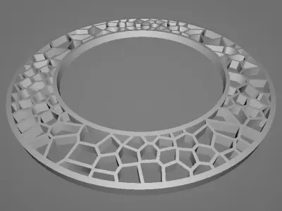 Circular round frame  Free 3D print model
