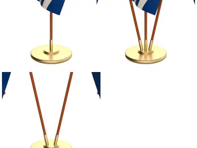 Kiribati Flag Pack 3D model