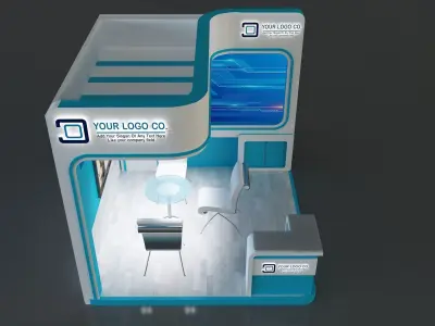 Booth Exhibition Stand a655b 3D model