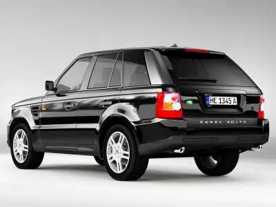 Range Rover SUV Low-poly 3D model