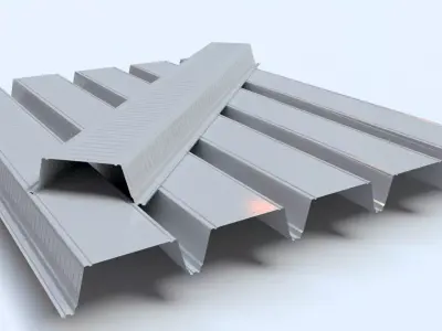 Composite Metal Deck Flooring 3D model