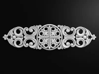 Carved decor 3D model 22