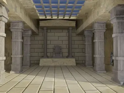 Egyptian Hall 3D model