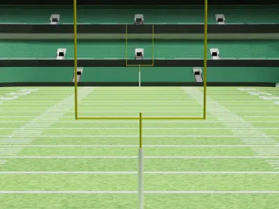 Nfl American Stadium Low-poly 3D model