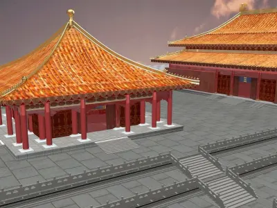 Chinese forbidden city  3D model