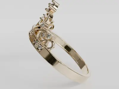 quinceanera ring 3D print model