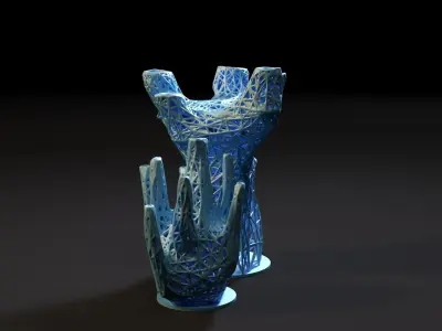 Unusual decorative vase 3D print model purchase