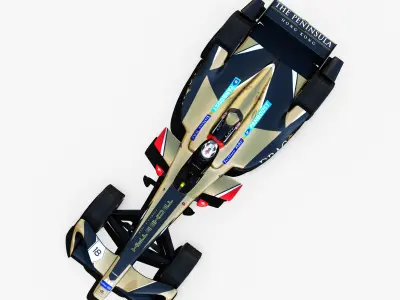 Techeetah 2017 2018 Low-poly 3D model